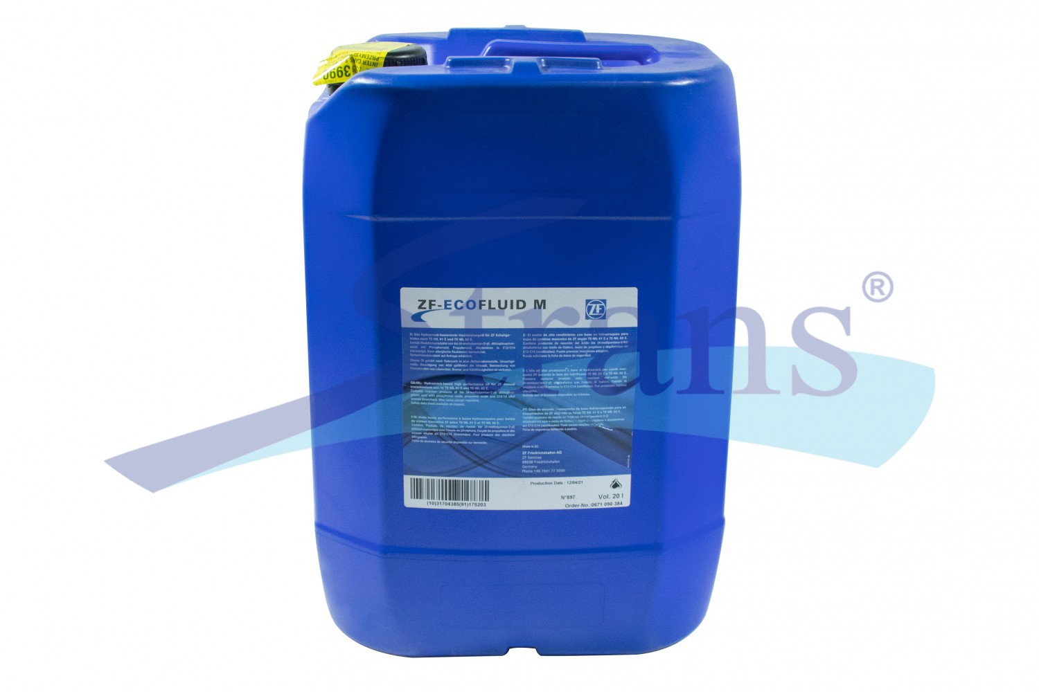 Масло Трансмісійне Zf Ecofluid M 75W80 Gl-4 20Л Zfecofluidm20L